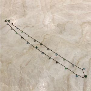 Multi-colored stone necklace